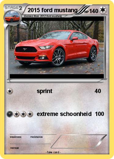 Pokemon 2015 ford mustang