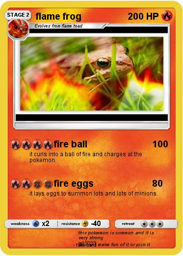 Pokemon flame frog