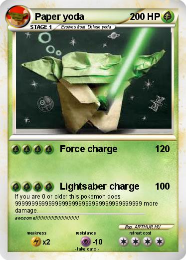 Pokemon Paper yoda