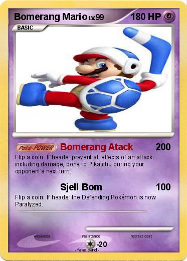 Pokemon Bomerang Mario