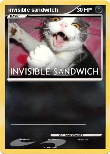 Pokemon invisible sandwitch