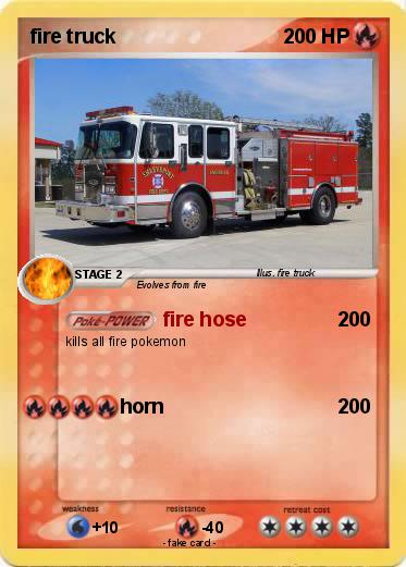 Pokemon fire truck