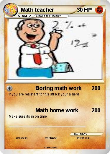 Pokemon Math teacher