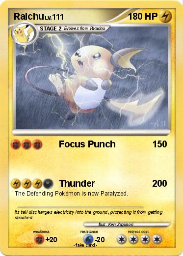 Pokemon Raichu