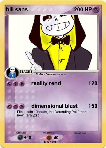 Pokemon bill sans