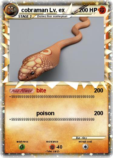 Pokemon cobraman Lv. ex