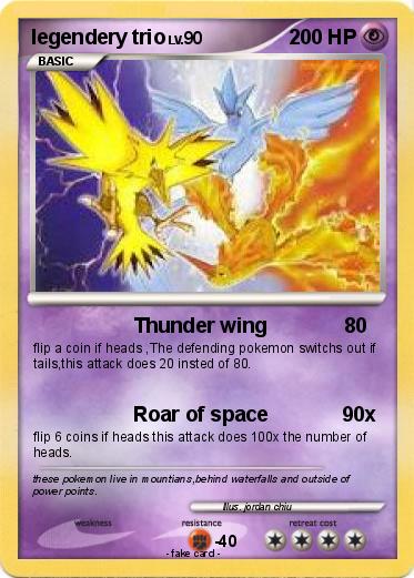 Pokemon legendery trio