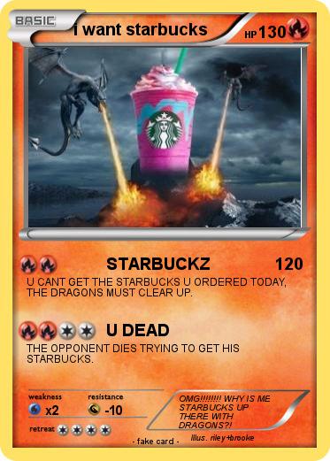 Pokemon i want starbucks