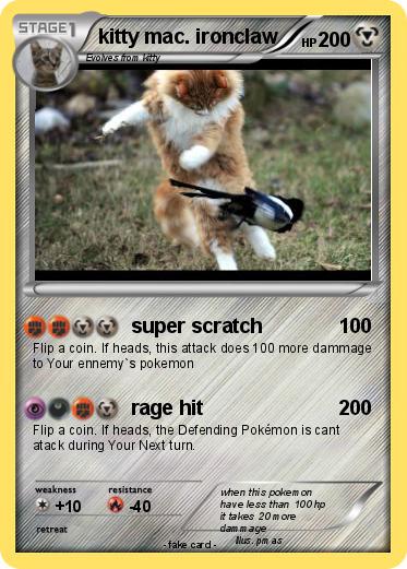 Pokemon kitty mac. ironclaw