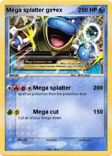 Pokemon Mega splatter gx+ex