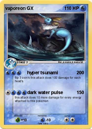 Pokemon vaporeon GX
