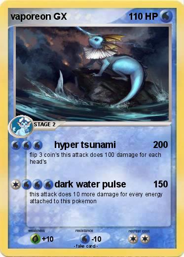 Pokemon vaporeon GX