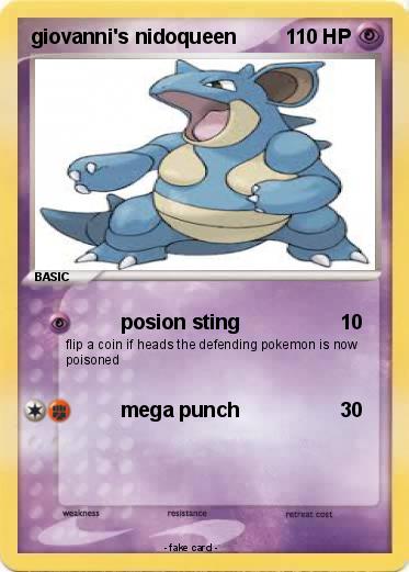Pokemon giovanni's nidoqueen
