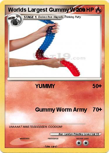 Pokemon Worlds Largest Gummy Worm
