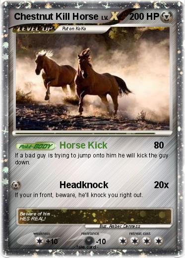 Pokemon Chestnut Kill Horse