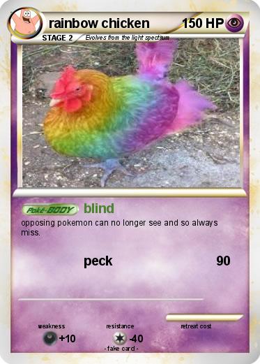 Pokemon rainbow chicken