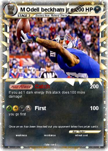 Pokemon M Odell beckham jr ex
