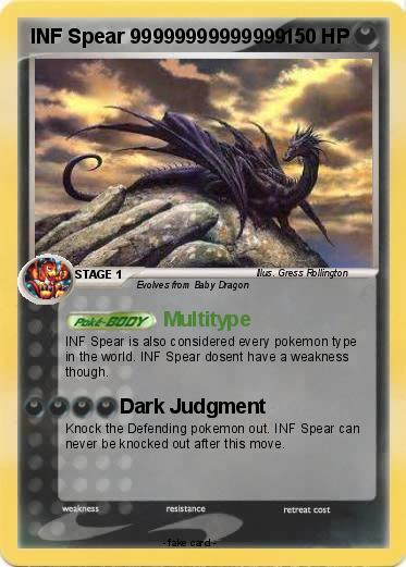 Pokemon INF Spear 99999999999999