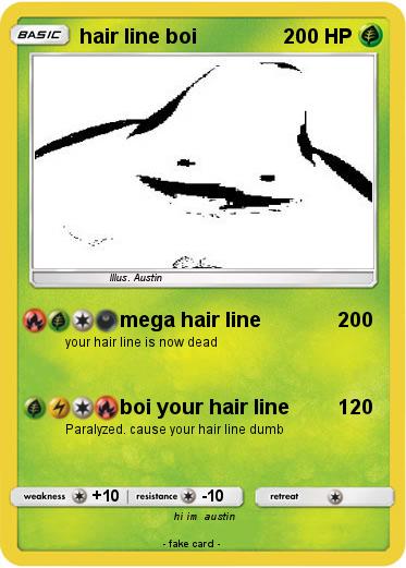Pokemon hair line boi