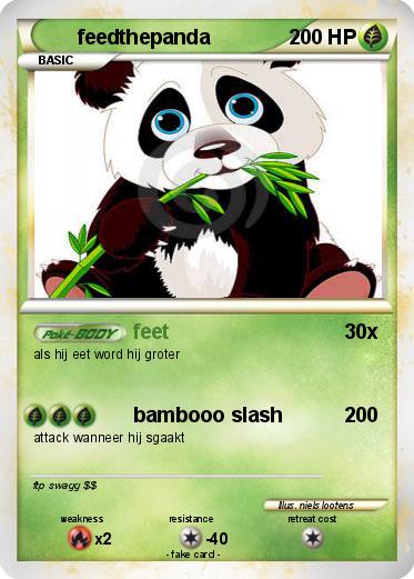 Pokemon feedthepanda