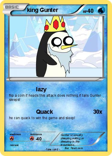Pokemon king Gunter
