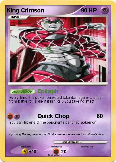 Pokemon King Crimson