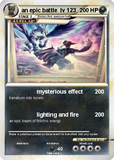 Pokemon an epic battle  lv 123