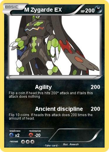 Pokemon M Zygarde EX