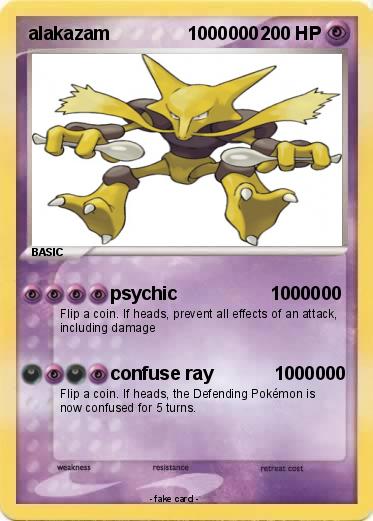 Pokemon alakazam               1000000