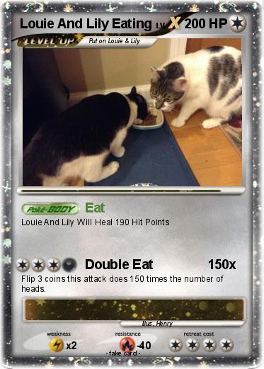 Pokemon Louie And Lily Eating