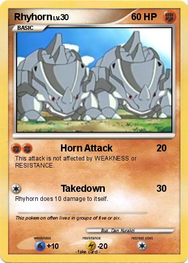 Pokemon Rhyhorn
