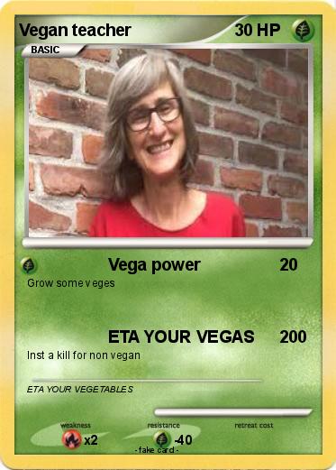 Pokemon Vegan teacher