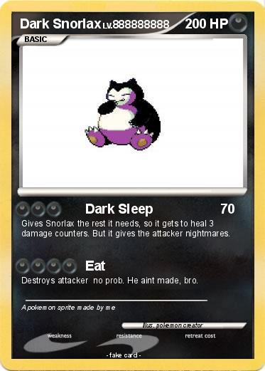 Pokemon Dark Snorlax