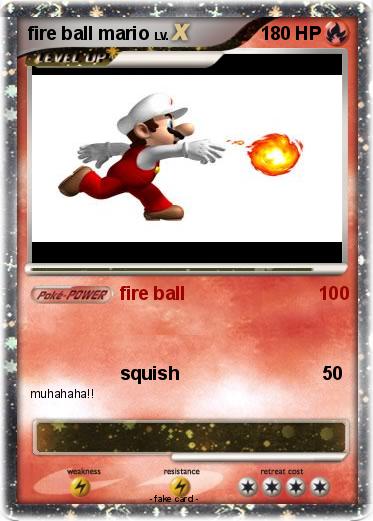 Pokemon fire ball mario