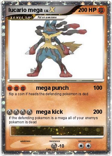 Pokemon lucario mega