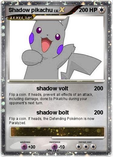 Pokemon Shadow pikachu