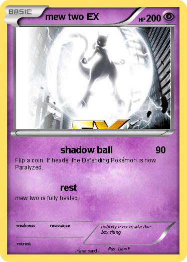 Pokemon mew two EX