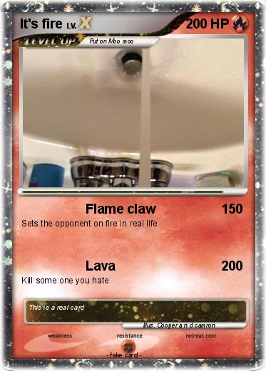 Pokemon It's fire