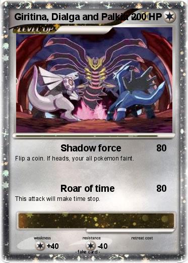 Pokemon Giritina, Dialga and Palkia