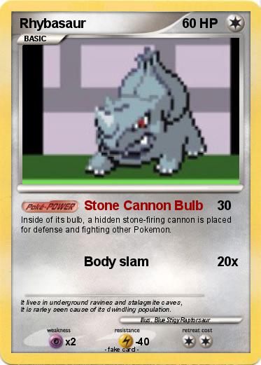 Pokemon Rhybasaur