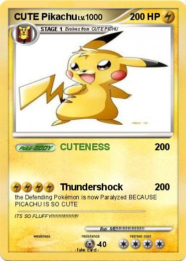 Pokemon CUTE Pikachu