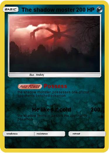 Pokemon The shadow moster Pokemon The shadow moster