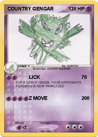 Pokemon COUNTRY GENGAR