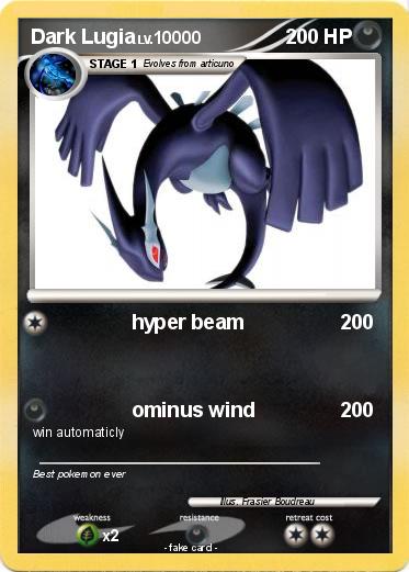 Pokemon Dark Lugia
