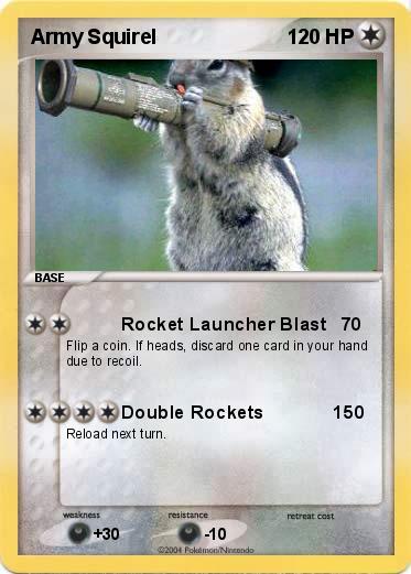 Pokemon Army Squirel