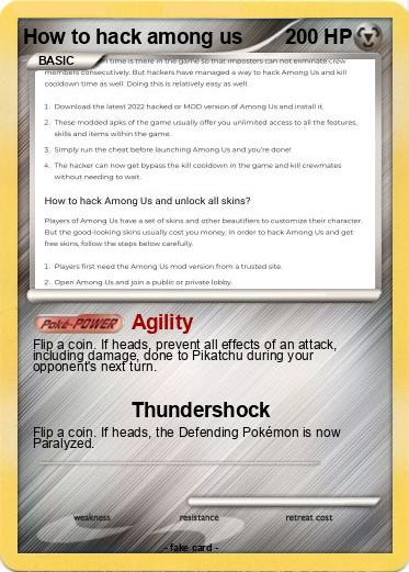 Pokemon How to hack among us