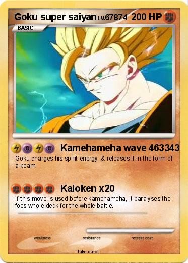 Pokemon Goku super saiyan