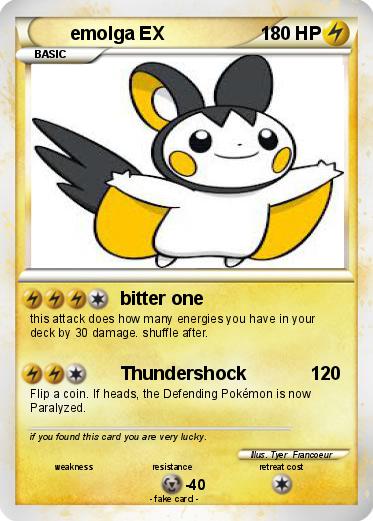 Pokemon emolga EX