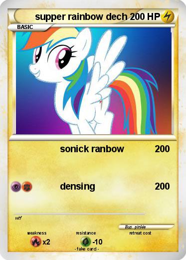 Pokemon supper rainbow dech