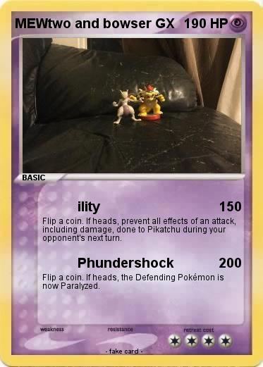 Pokemon MEWtwo and bowser GX